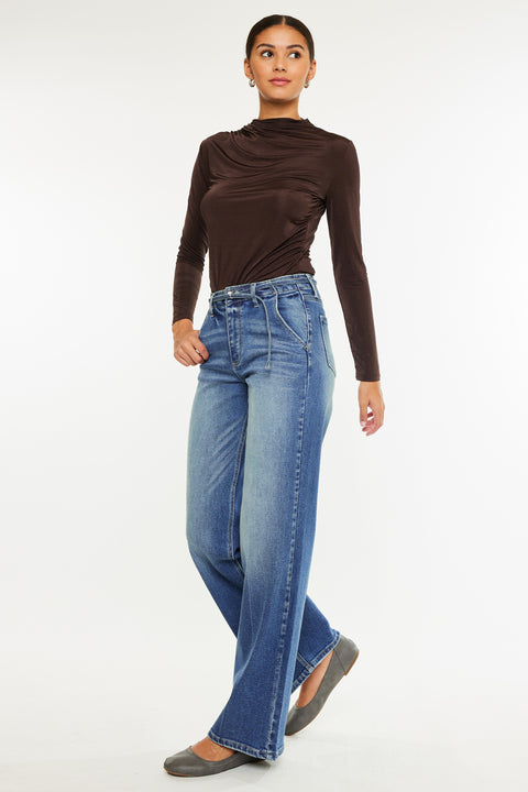 Leah Ultra High Rise Wide Leg Jeans