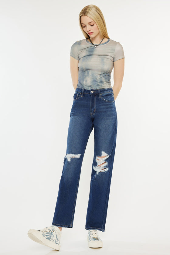 Wrene Ultra High Rise 90's Boyfriend Jeans - Official Kancan USA