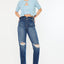 Blossom Ultra High Rise Belted Mom Jeans