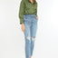 Blossom Ultra High Rise Belted Mom Jeans