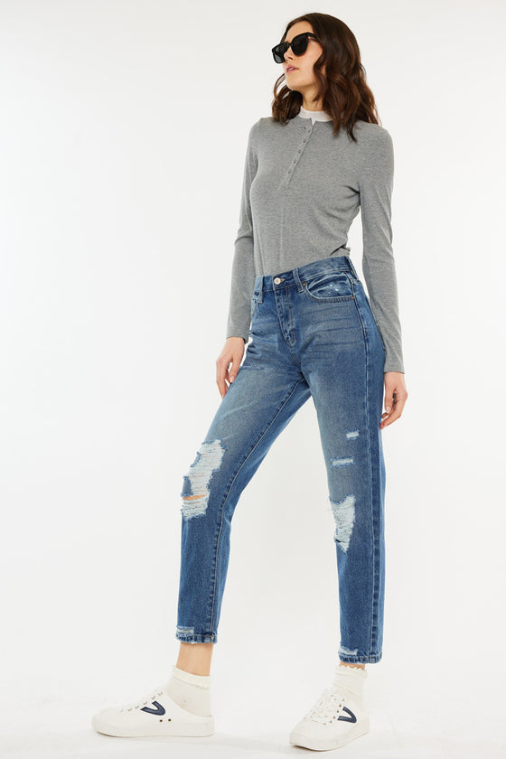 Kerrigan Ultra High Rise Mom Jeans - Official Kancan USA