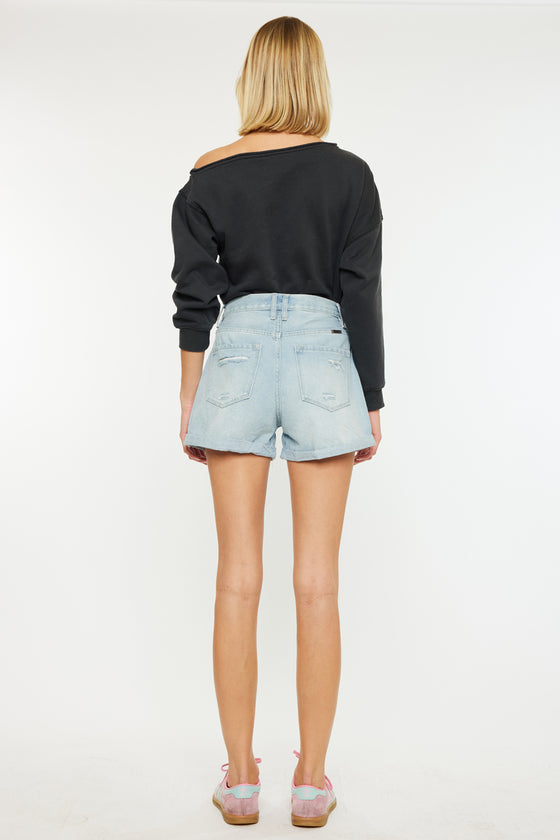 Daisy High Rise Mom Shorts