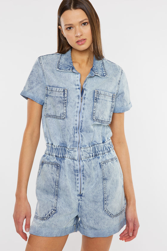 Victoria Short Sleeve Romper - Official Kancan USA