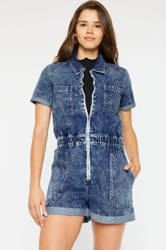 Victoria Short Sleeve Romper - Official Kancan USA