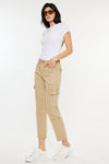 Lavinia High Rise Slim Straight Leg Caro Pants - Official Kancan USA