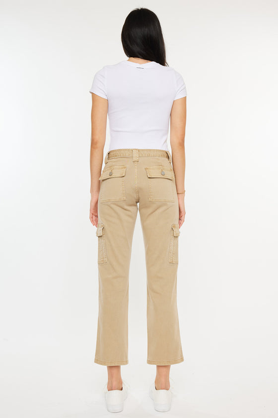 Lavinia High Rise Slim Straight Leg Caro Pants - Official Kancan USA