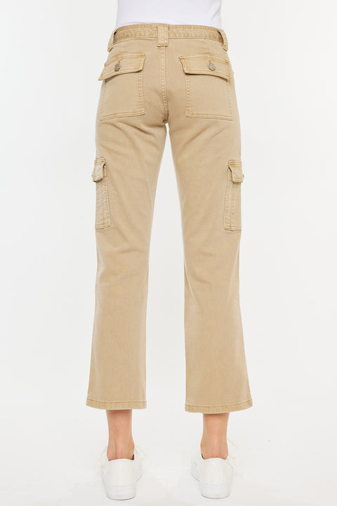 Lavinia High Rise Slim Straight Leg Caro Pants - Official Kancan USA