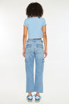 Aaliyah High Rise Slim Straight Leg Cargo Jeans