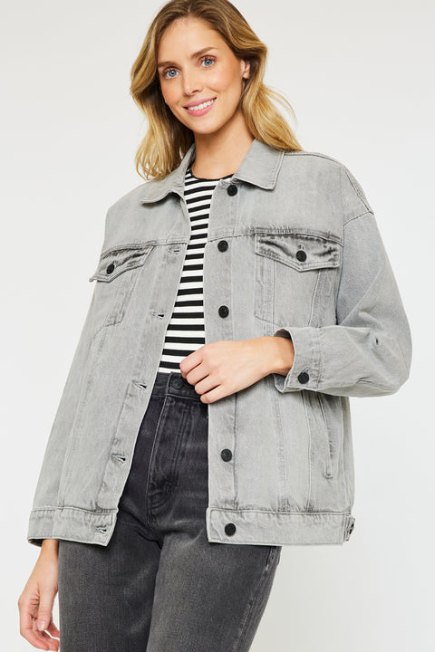 Aaliyah Oversized Denim Jacket - Official Kancan USA