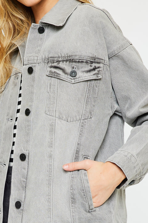 Aaliyah Oversized Denim Jacket - Official Kancan USA