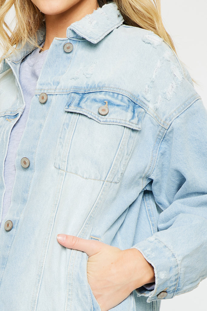 Aaliyah Oversized Denim Jacket - Official Kancan USA