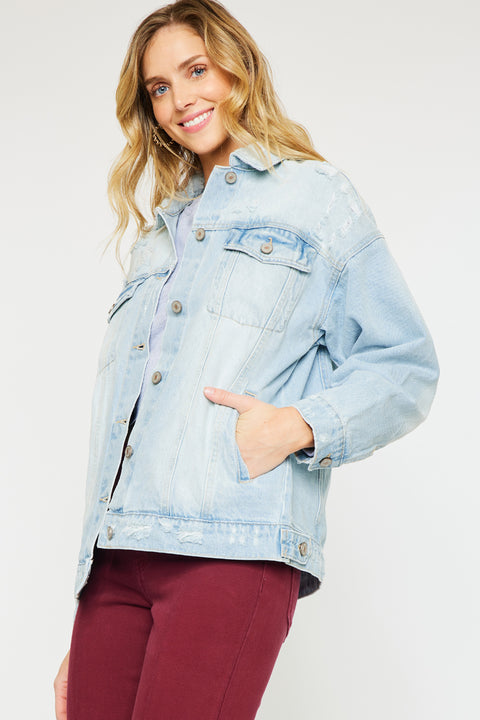 Aaliyah Oversized Denim Jacket - Official Kancan USA