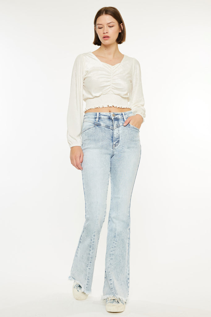 Ashton High Rise Flare Jeans - Official Kancan USA