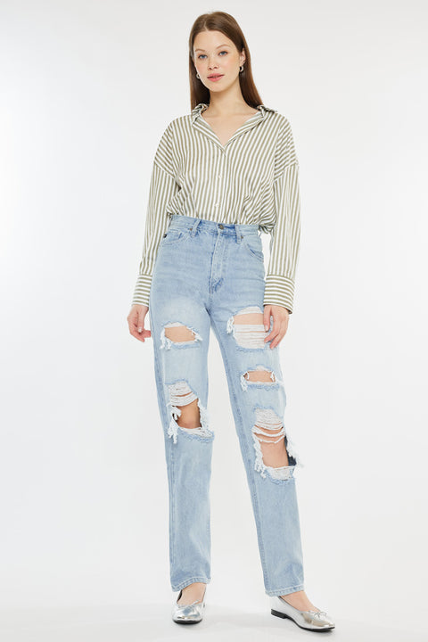 Kyla Ultra High Rise 90's Baggy Jeans - Official Kancan USA