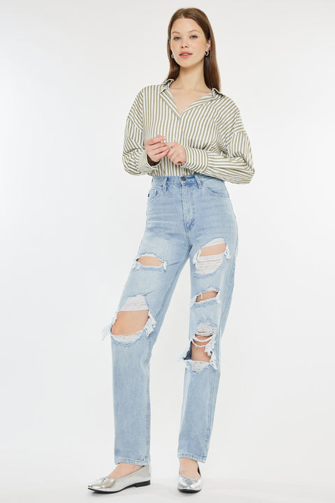 Kyla Ultra High Rise 90's Baggy Jeans - Official Kancan USA