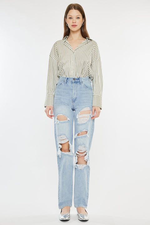 Kyla Ultra High Rise 90's Baggy Jeans - Official Kancan USA