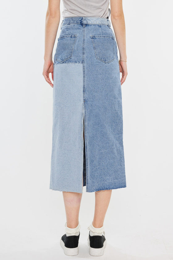 Brodie Color Block Midi Skirt - Official Kancan USA