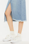 Indigo High Rise Midi Skirt - Official Kancan USA