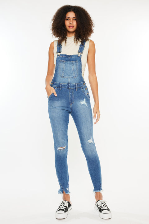 Katarina High Rise Ankle Skinny Overalls - Official Kancan USA