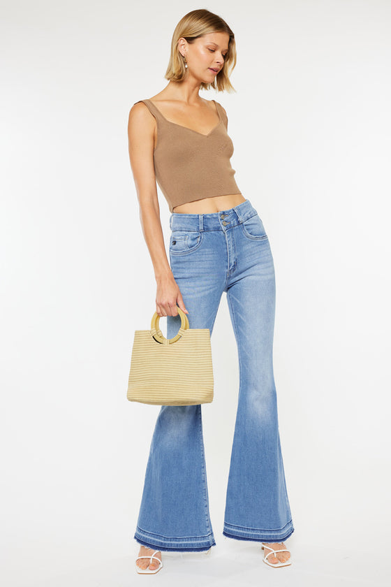 Cinthia Ultra High Rise Super Flare Jeans - Official Kancan USA