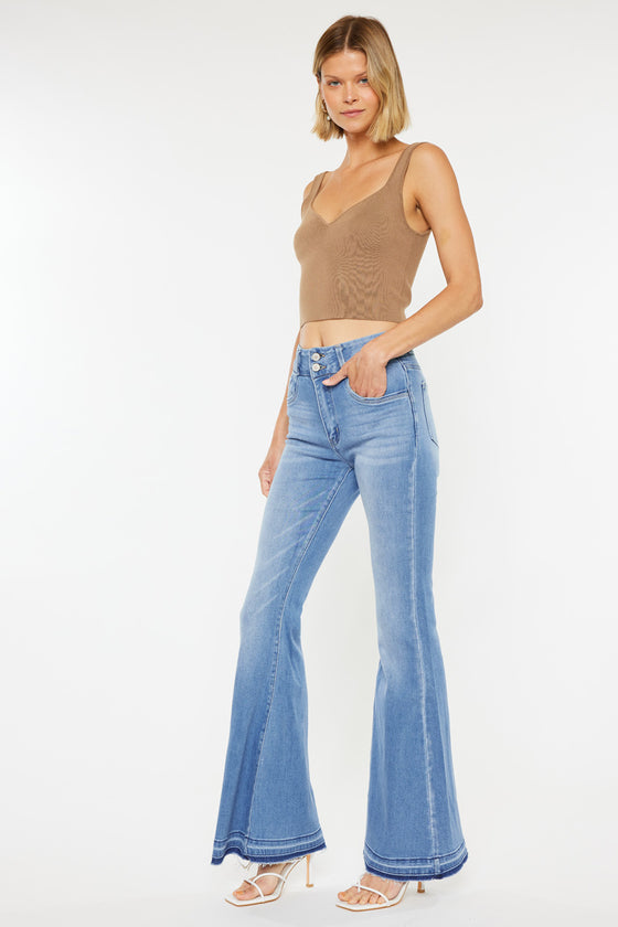 Cinthia Ultra High Rise Super Flare Jeans - Official Kancan USA