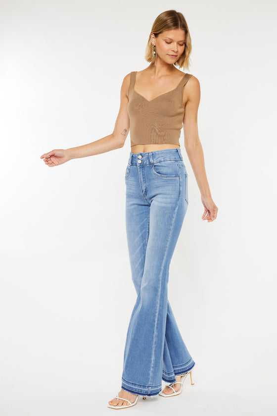 Cinthia Ultra High Rise Super Flare Jeans - Official Kancan USA