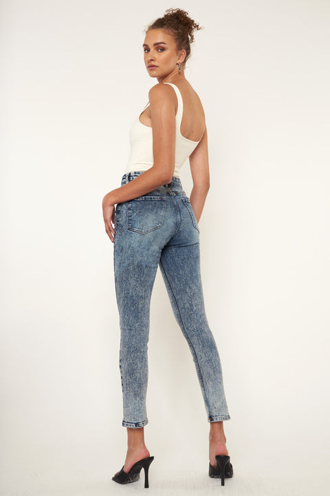 Kiera High Rise Cigarette Leg Jeans - Official Kancan USA