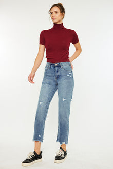  Michelle High Rise Slim Straight Leg Jeans