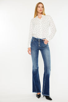  Veronica Mid Rise Flare Jeans