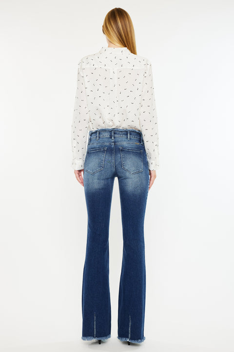 Veronica Mid Rise Wide Leg Jeans