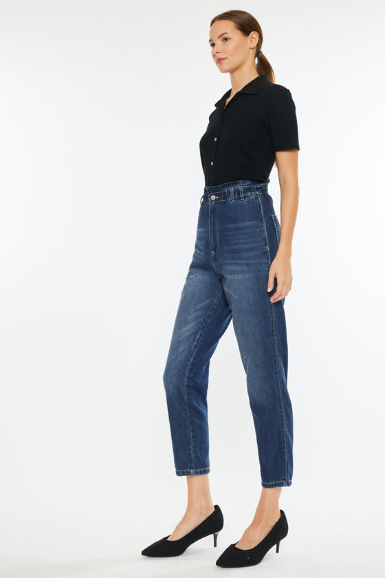 Dottie Ultra High Rise Paper Bag Slouch Fit Jeans