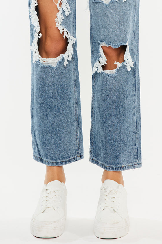 Sylvie Ultra High Rise 90's Boyfriend Jeans - Official Kancan USA