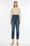 Thalia Ultra High Rise Belted Mom Jeans