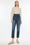 Thalia Ultra High Rise Belted Mom Jeans