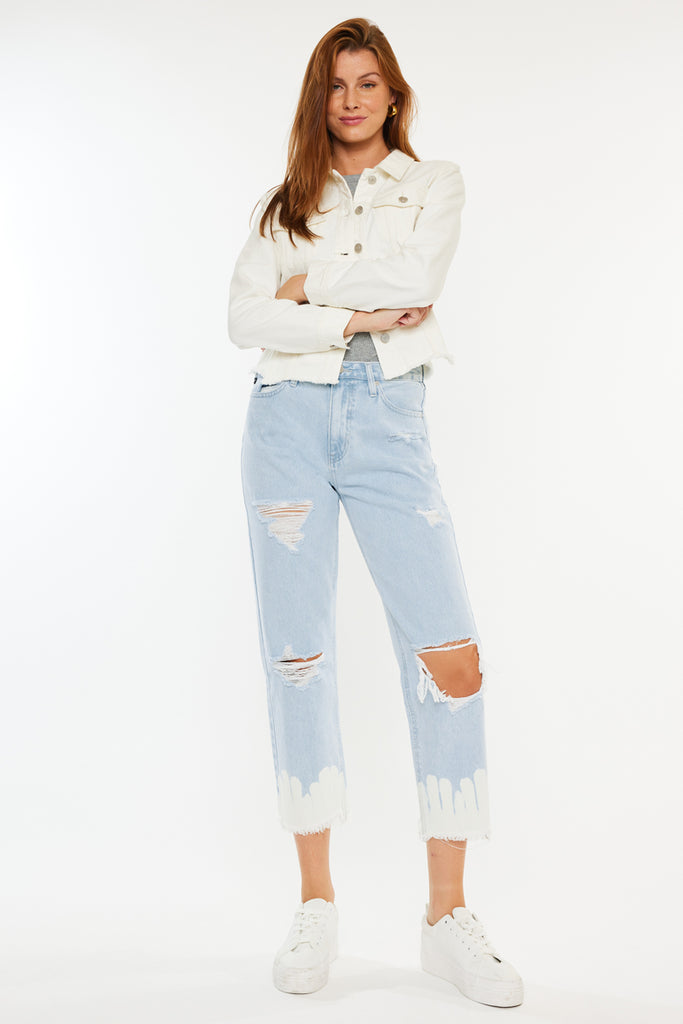 Harmony High Rise Straight Leg Jeans - Official Kancan USA