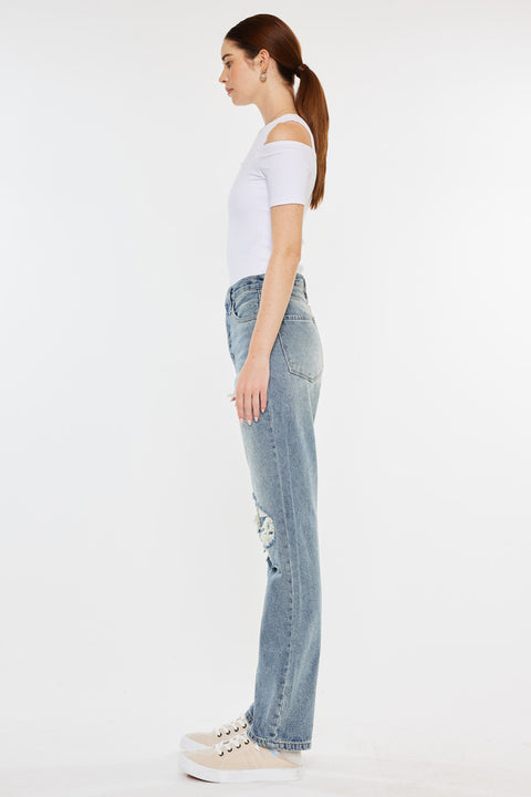 Karine Ultra High Rise 90's Straight Leg Jeans - Official Kancan USA