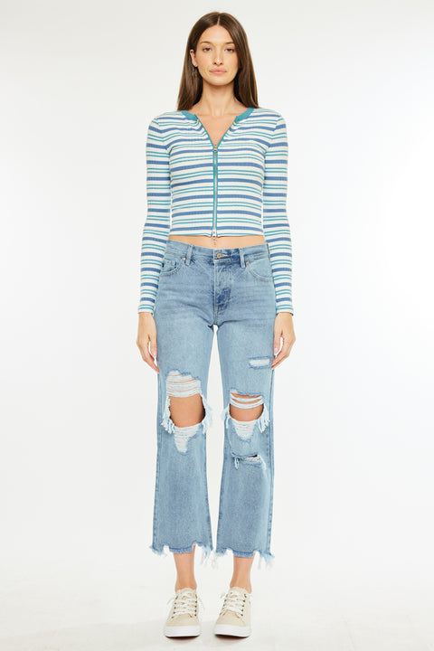 Rania High Rise Straight Leg Jeans