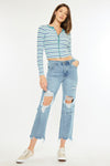 Rania High Rise Straight Leg Jeans