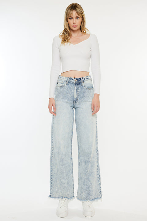 Colbie High Rise Wide Leg Jeans - Official Kancan USA