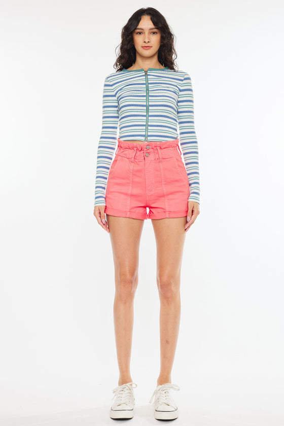 Norma High Rise Paperbag Shorts