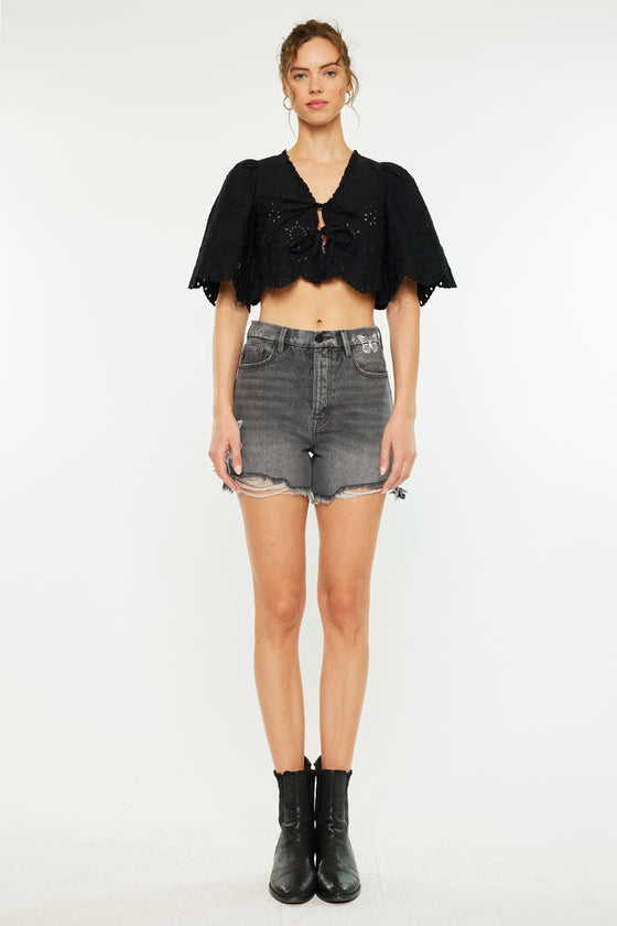 Ariya Ultra High Rise 90's Boyfriend Shorts