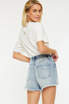 Sky High Rise Mom Shorts