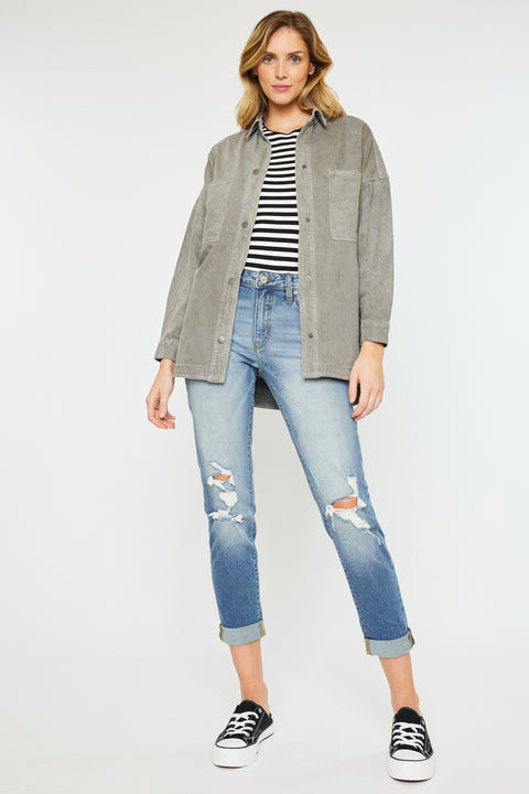 Claire Oversized Shirt Jacket - Official Kancan USA