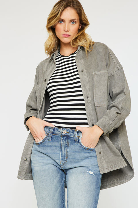 Claire Oversized Shirt Jacket - Official Kancan USA