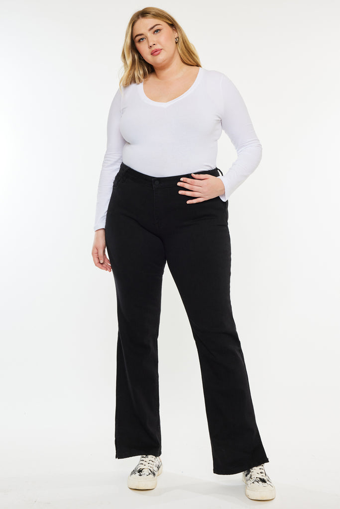 Erin Mid Rise Bootcut Jeans (Plus Size) - Official Kancan USA