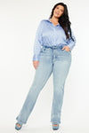 Doreen Mid Rise Y2K Bootcut Jeans (Plus Size)