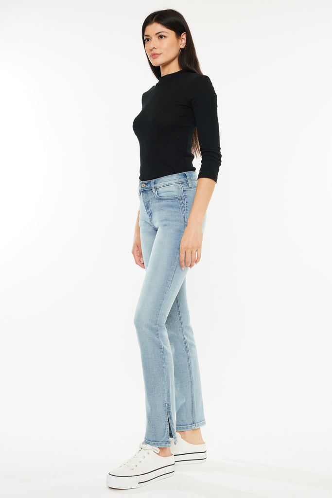 Lilybeth Mid Rise Y2K Bootcut Jeans (Petite) - Official Kancan USA