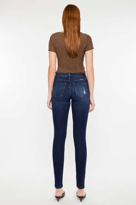 Saskia Mid Rise Super Skinny Jeans