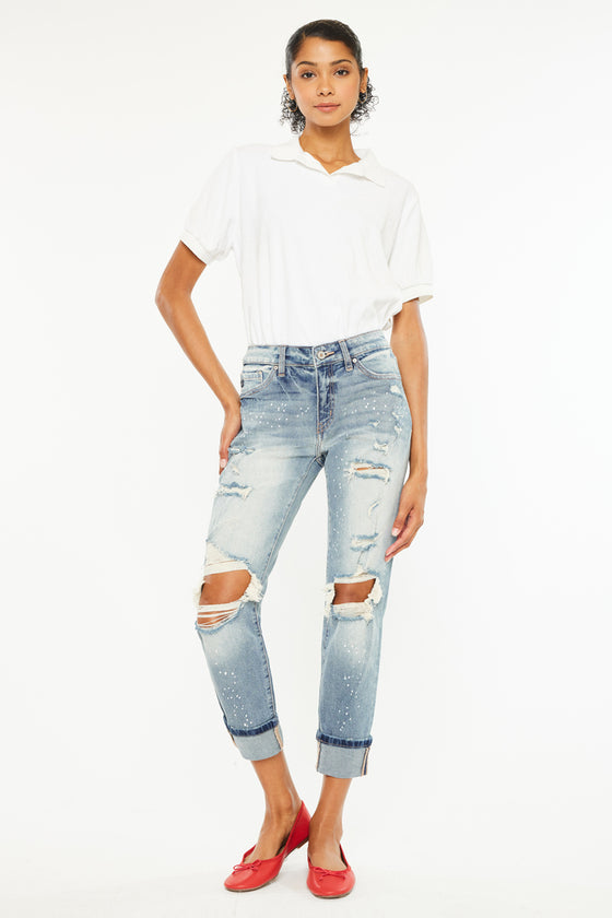 Shelly High Rise Boyfriend Jeans