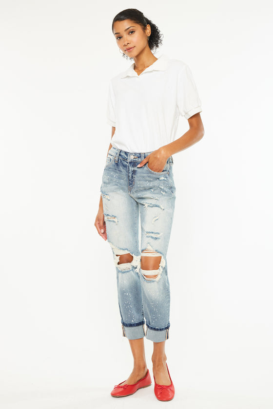 Shelly High Rise Boyfriend Jeans